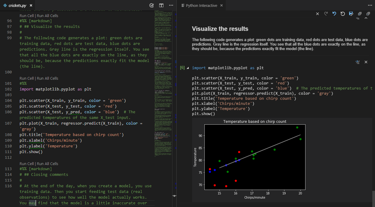 VS Code Editor Python Screenshot
