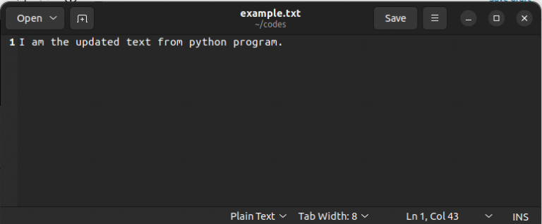 Overwrite A File In Python